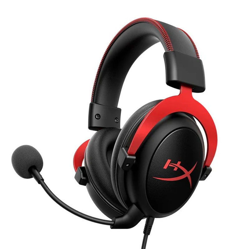 HyperX Cloud II, 7.1 Surround Sound Wired Gaming Headset for PC, PS5, PS4, Xbox One, Switch - Red HyperX Cloud II, 7.1 Surround Sound Wired Gaming Headset for PC, PS5, PS4, Xbox One, Switch - Red